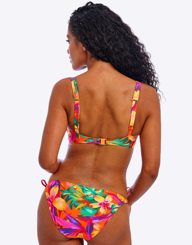 Freya Sun Haze High Apex Bikini Top Mandarin Print