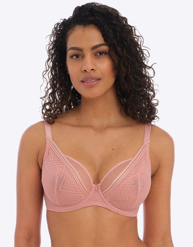 Freya Tailored High Apex Plunge Bra Ash Rose Pink