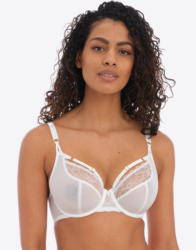 Freya Temptress Plunge Bra White