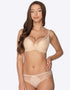 Gaia Veronika Padded Balconette Bra Beige