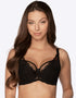 Gaia Veronika Padded Balconette Bra Black