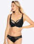 Gaia Veronika Padded Balconette Bra Black