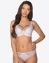 Gaia Veronika Padded Balconette Bra White