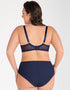 Gorsenia Edna Balconette Bra Navy