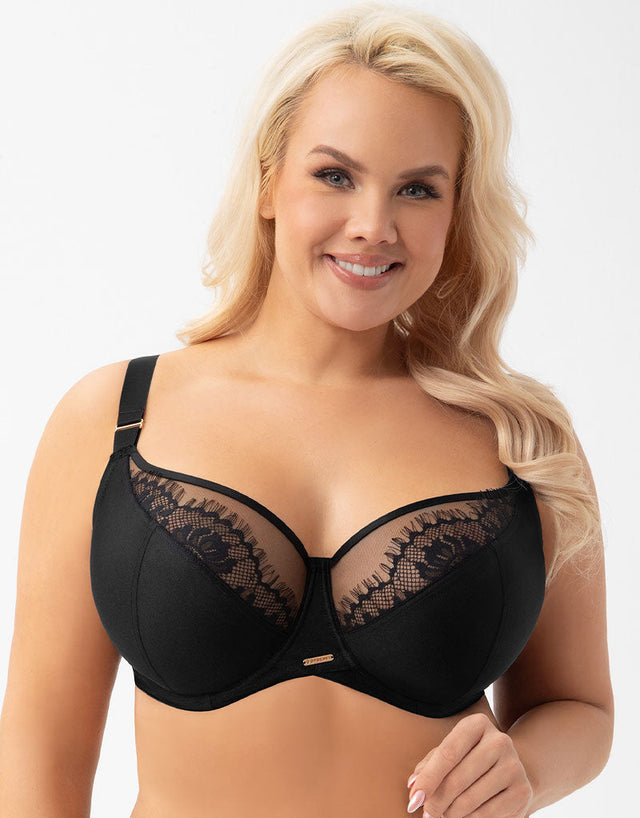 Gorsenia Evia Balconette Bra Black