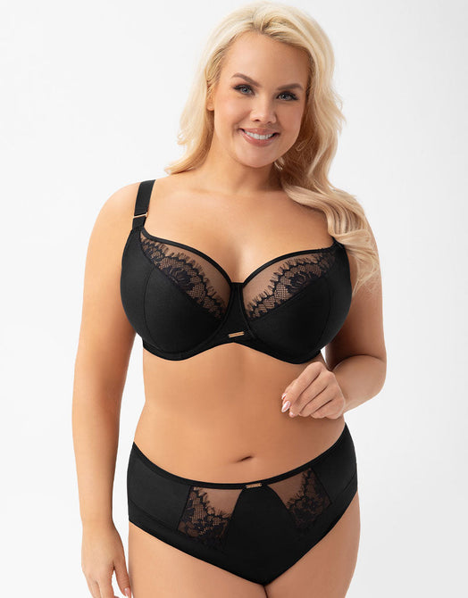 Gorsenia Evia Balconette Bra Black