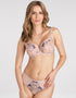 Gorsenia Flower Bomb Balconette Bra Beige