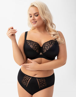 Gorsenia Isla Balconette Bra Black