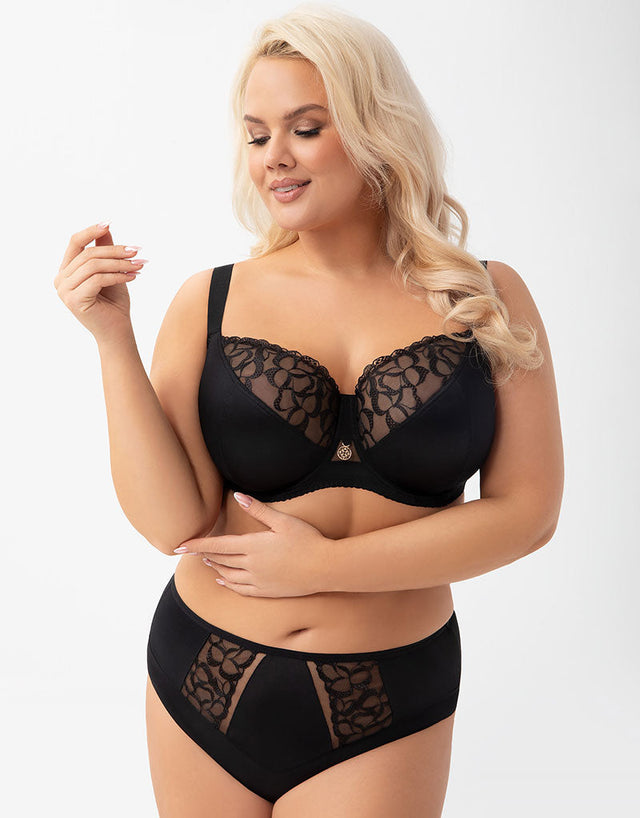 Gorsenia Isla Balconette Bra Black