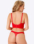 Gossard Encore Longline Padded Plunge Bra Allure Red