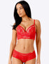 Gossard Encore Longline Padded Plunge Bra Allure Red