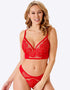 Gossard Encore Longline Padded Plunge Bra Allure Red