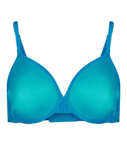 Gossard Glossies Sheer Bra Atomic Blue