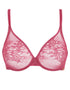 Gossard Glossies Lace Sheer Bra Rose Pink