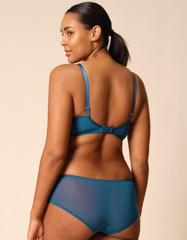 Gossard Superboost Lace Short Deep Teal Blue