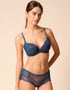 Gossard Superboost Lace Short Deep Teal Blue