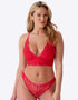 Gossard Superboost Lace Thong Rose Red