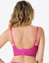 Gossard Suspense Padded Plunge Longline Bra Fuchsia