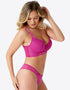 Gossard Suspense Padded Plunge Longline Bra Fuchsia