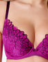 Gossard Swirl Padded Plunge Bra Raspberry