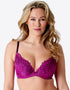 Gossard Swirl Padded Plunge Bra Raspberry