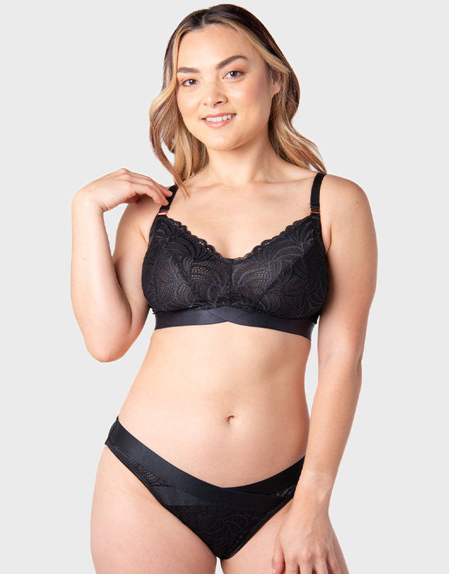 Hot Milk Warrior 2.0 Non Wired Nursing Bra Black