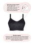 Hot Milk My Everyday Non Wired Nursing Bra Black