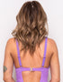 Ivory Rose Scrunch High Apex Plunge Swimsuit Lilac