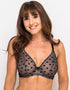 Ivory Rose High Apex Bra Black Polka Dot