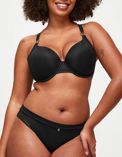 KBX Charlotte Padded Plunge Bra Black