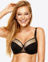 Kinga Anela Padded Balconette Bra Black