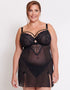 Liaison Venice Balcony Babydoll Black