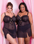 Liaison Venice Balcony Babydoll Black