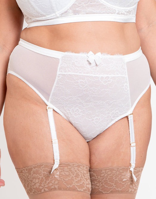 Liaison Downtown Suspender Brief White