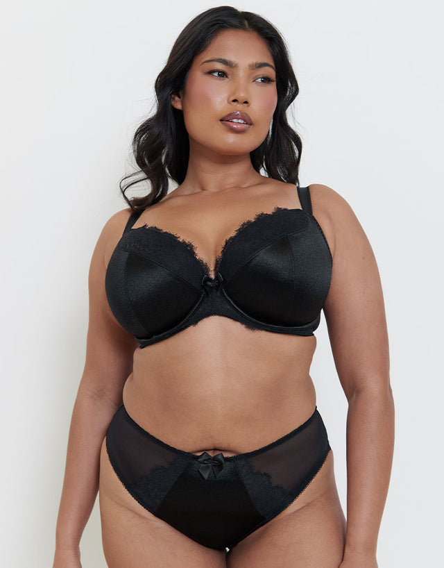 Liaison Lisbon Padded Plunge Bra Black