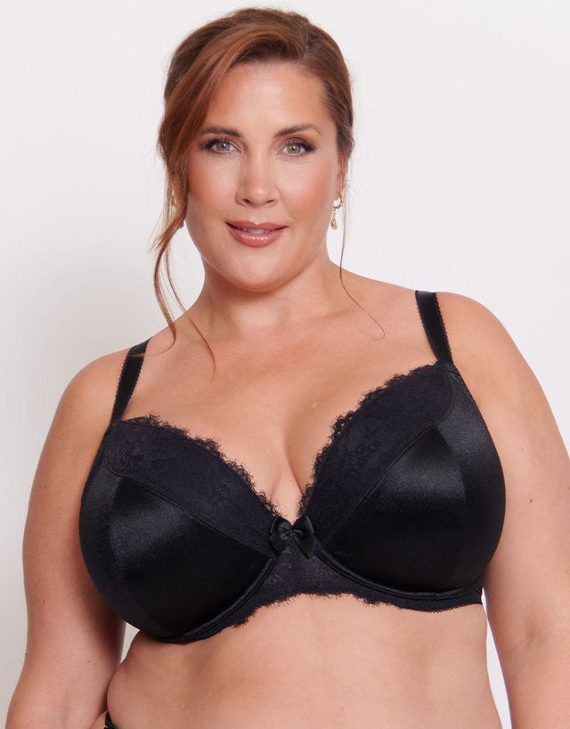 Liaison Lisbon Padded Plunge Bra Black