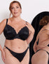 Liaison Lisbon Padded Plunge Bra Black
