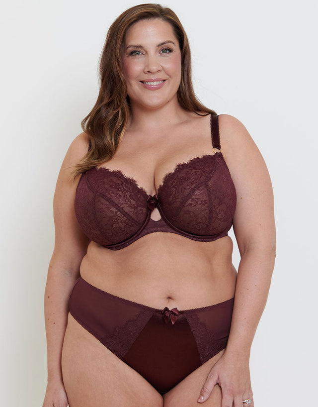 Liaison Paris Balcony Bra Merlot