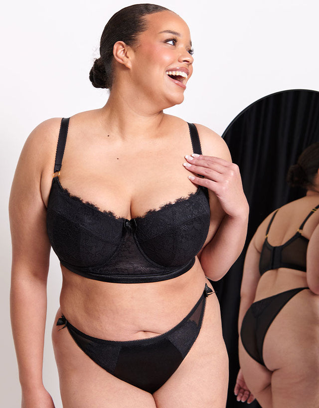 Liaison Vienna Padded Longline Balcony Bra Black