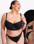 Liaison Vienna Padded Longline Balcony Bra Black