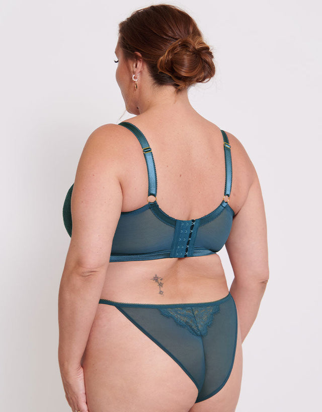 Liaison Vienna Padded Longline Balcony Bra French Navy