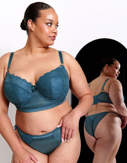 Liaison Vienna Padded Longline Balcony Bra French Navy