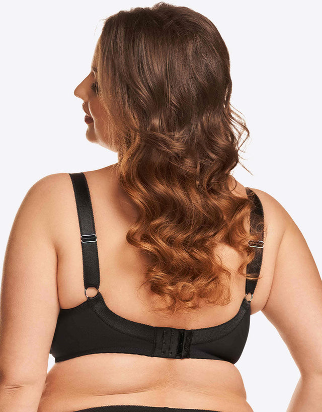 Nessa Daisy Balconette Bra Black