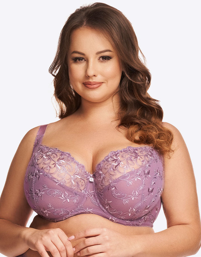 Nessa Luiza Balconette Bra Heather Purple