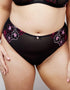 Oola Embroidery High Waist Brief Black