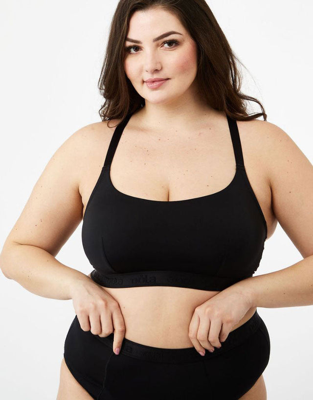 Oola Hidden Wire Bralette Black