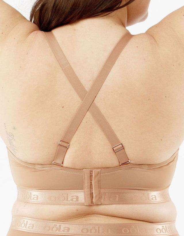 Oola Hidden Wire Bralette Mocha Brown