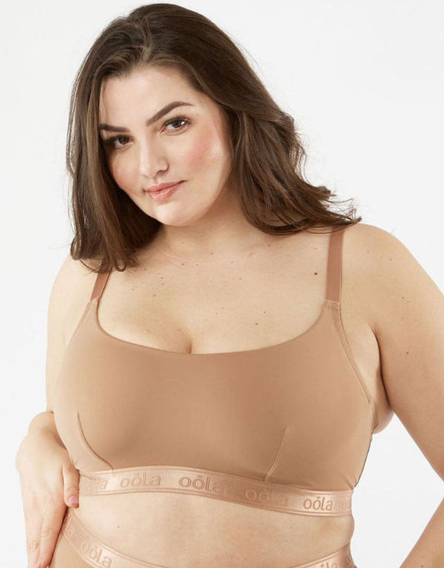 Oola Hidden Wire Bralette Mocha Brown