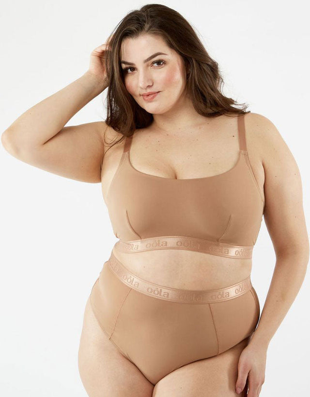 Oola Hidden Wire Bralette Mocha Brown