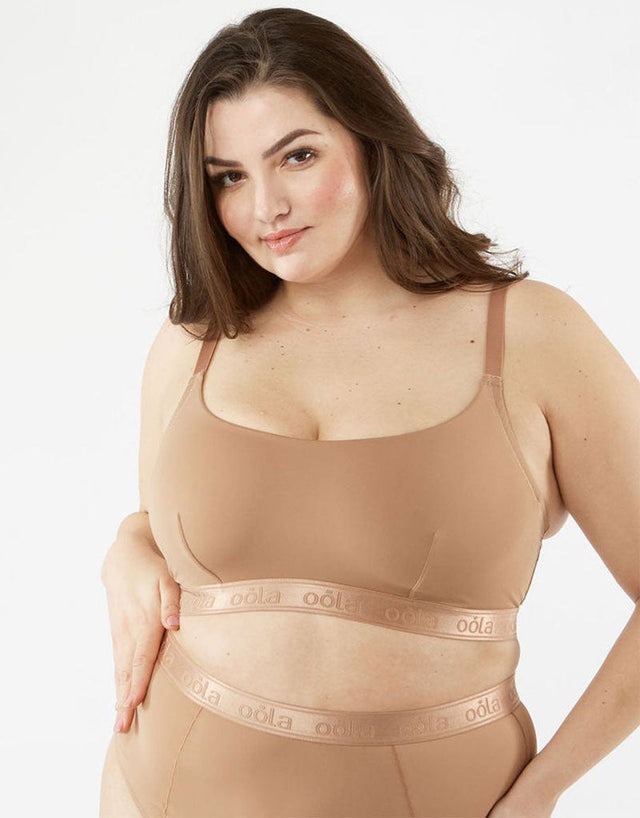 Oola Hidden Wire Bralette Mocha Brown